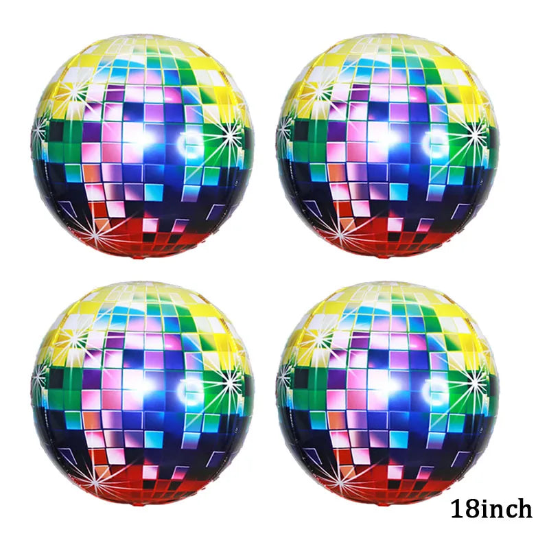 4-Piece Movie Night Party Decorations - Projector, Sunglasses and Popcorn Foil Balloons for Birthday Celebrations