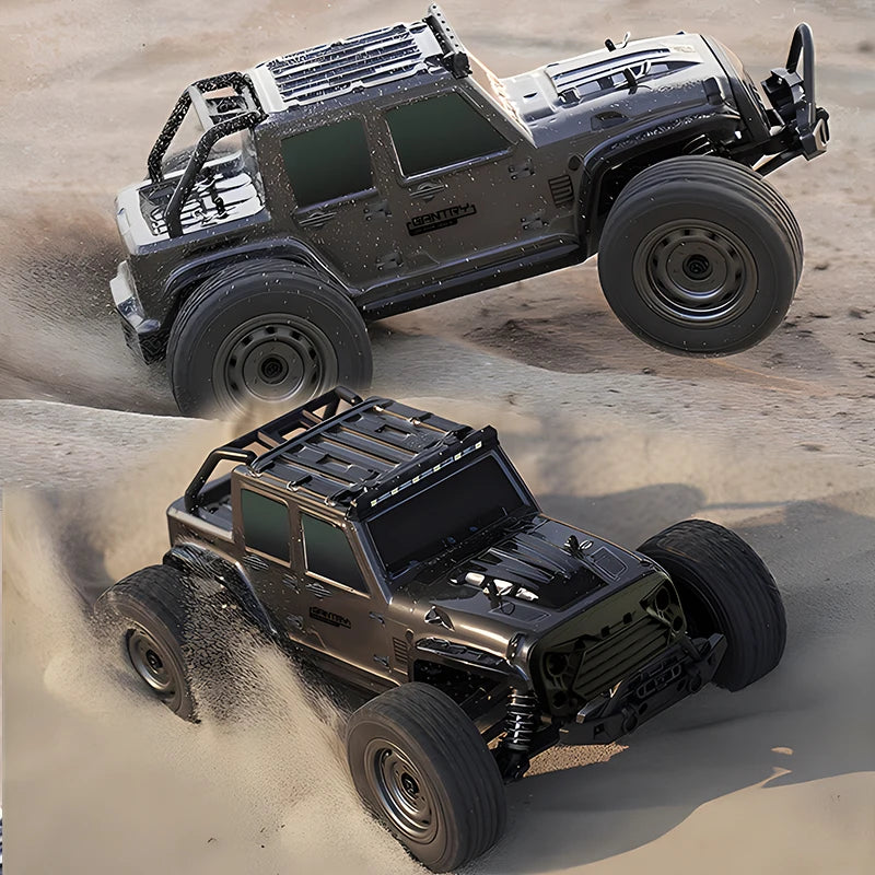 16103 Fast RC Cars – 50km/h 1/16 Off-Road 4WD Monster Truck with LED Headlights, 2.4G Waterproof Remote Control (For Adults & Kids)