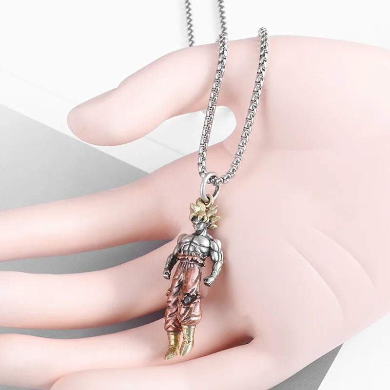 Dragon Ball Z Super Saiyan Son Goku Alloy Hip Hop Pendant – Anime Cartoon Jewelry