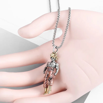 Dragon Ball Z Super Saiyan Son Goku Alloy Hip Hop Pendant – Anime Cartoon Jewelry