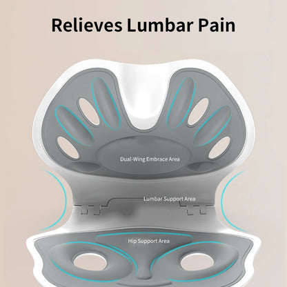 Ergonomic Waist Protection Cushion — Foldable Back Support for Pain Relief, Anti-Hunchback Posture Correction