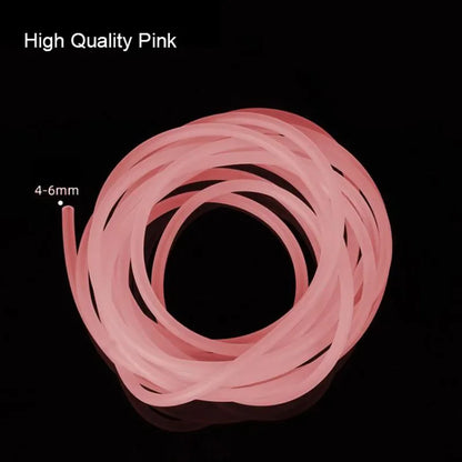 Silicon Aquarium Oxygen Pump Hose - 4x6mm, 1m/3m/5m/10m, Food Grade Tube for Fish Tank & Pond