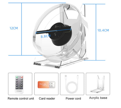 3D Hologram Fan Mini — HD Holographic Projector for Advertising, Stores, Bars, Parties & Xmas Display