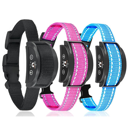 Anti-Bark Dog Collar - Adjustable 8-27 Inch Shock Training Collar for Small & Medium Dogs with Bark Control Device