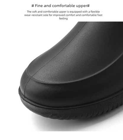 Men’s Waterproof Rain Shoes – Four-Season Non-Slip Soft Sole Outdoor Work & Water Boots
