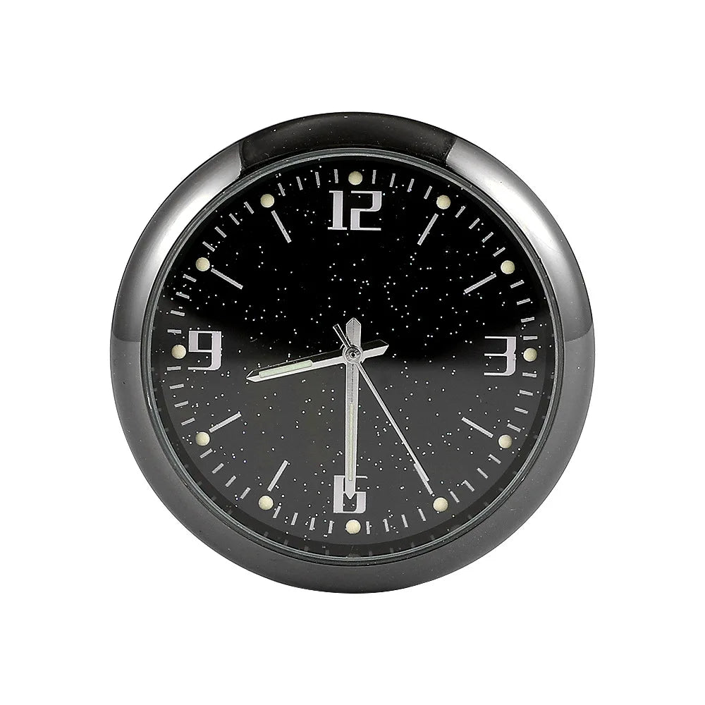 Luminous Car Clock - Mini Auto Stick-On Digital Watch for Cars, 40mm & 43mm Quartz Mechanic Ornament