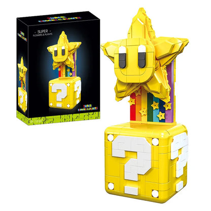Super Mario Bros Building Block Figures – Mario, Luigi, Yoshi & Bowser Toy Set for Kids