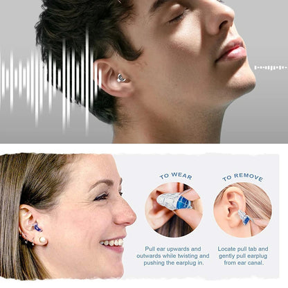 High-Fidelity Silicone Earplugs with Storage Case - Reusable Noise-Reducing Ear Plugs for Concerts, Musicians, Motorcycles, and Sound Sensitivity