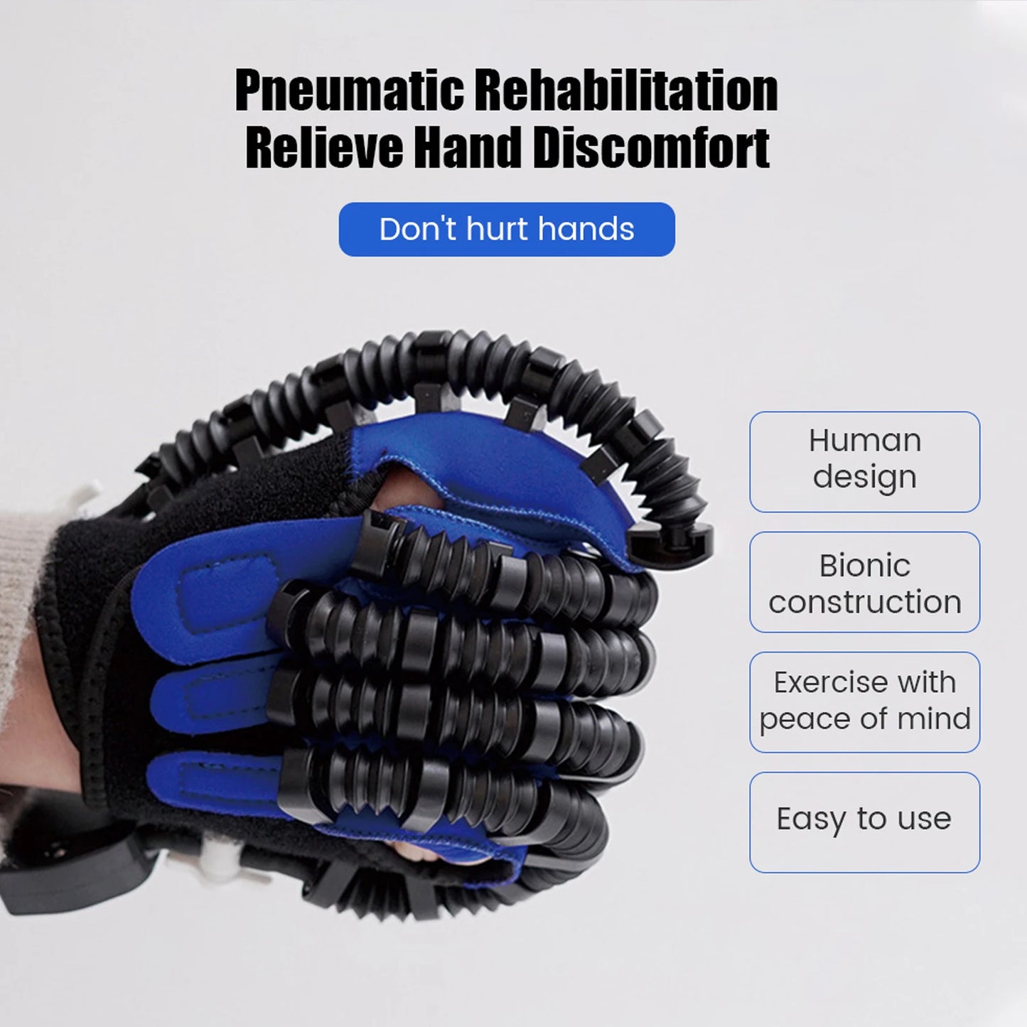 Rehabilitation Robot Glove – Hand Device for Finger Training & Massage, Stroke Hemiplegia Rehabilitation, Hand Function Recovery