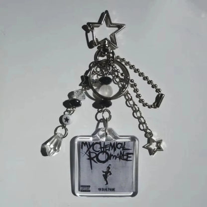 My Chemical Romance Beaded Keychain - Three Cheers for Sweet Revenge Bag Charm and Fan Gift Accessory