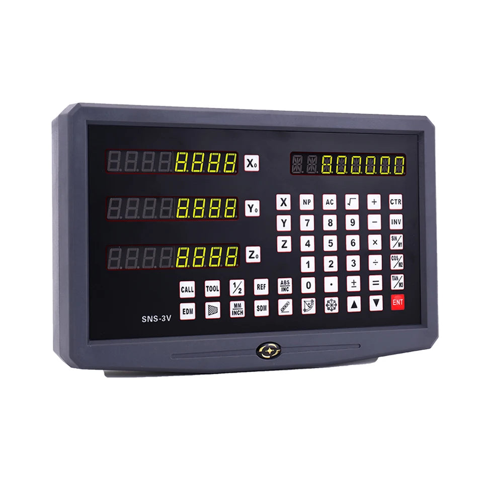 SNS-2V/3V 2-3 Axis DRO Digital Readout — TTL Signal Display for Lathe, Milling & CNC Boring Machines (80V-250V)
