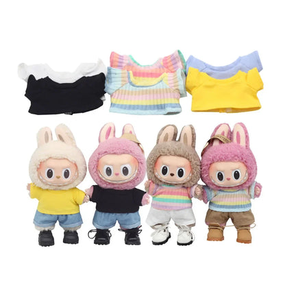 Labubu 17cm Cute Doll Outfit – Colorful Doll Clothes Suit with Accessories, Perfect Gift for Kids