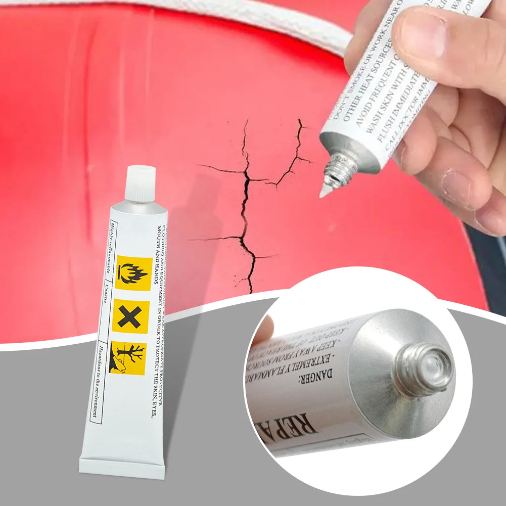 30ml/60ml PVC Adhesive Repair Glue – Waterproof Glue for Inflatable Boats, Toys, Kayaks & Swimming Rings