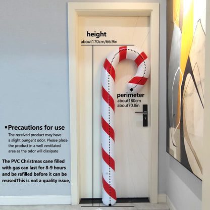 Giant Banana Inflatable Christmas Decoration 2025 – Candy Cane Lollipop Balloon Party Props for Home, Bar & Holiday Atmosphere Decor