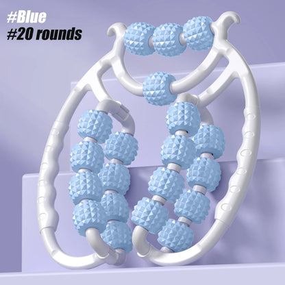 Portable Round Massager Roller – Waist, Abdominal & Leg Clip Tool for Cellulite, Stovepipe & Meridian Massage