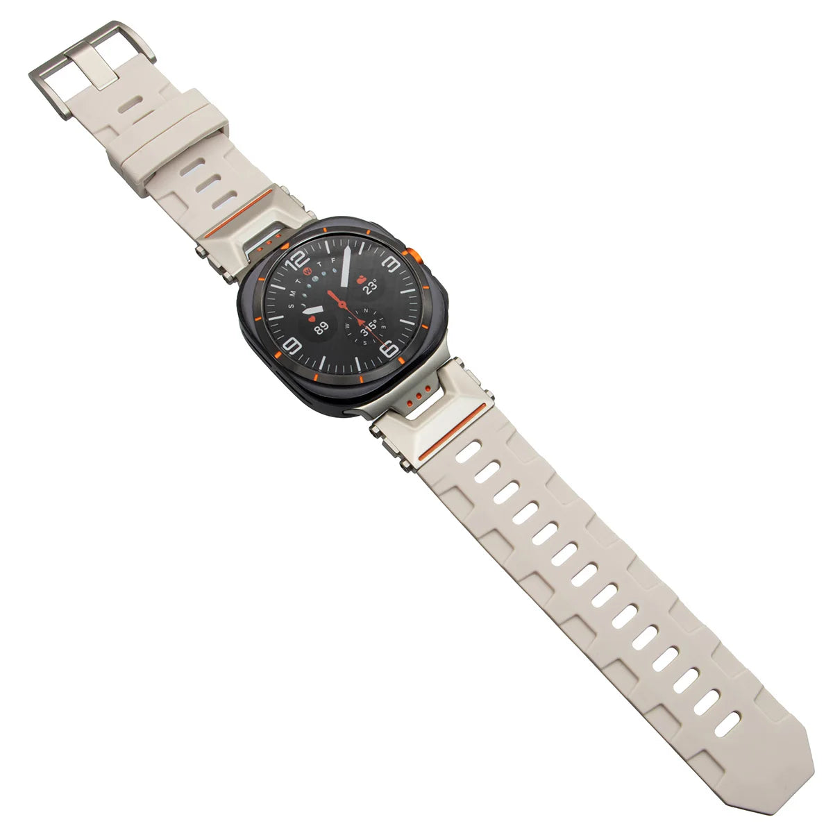 Soft Silicone Loop Strap for Samsung Galaxy Watch Ultra 47mm – Luxury Sports Band with Curved End for Men