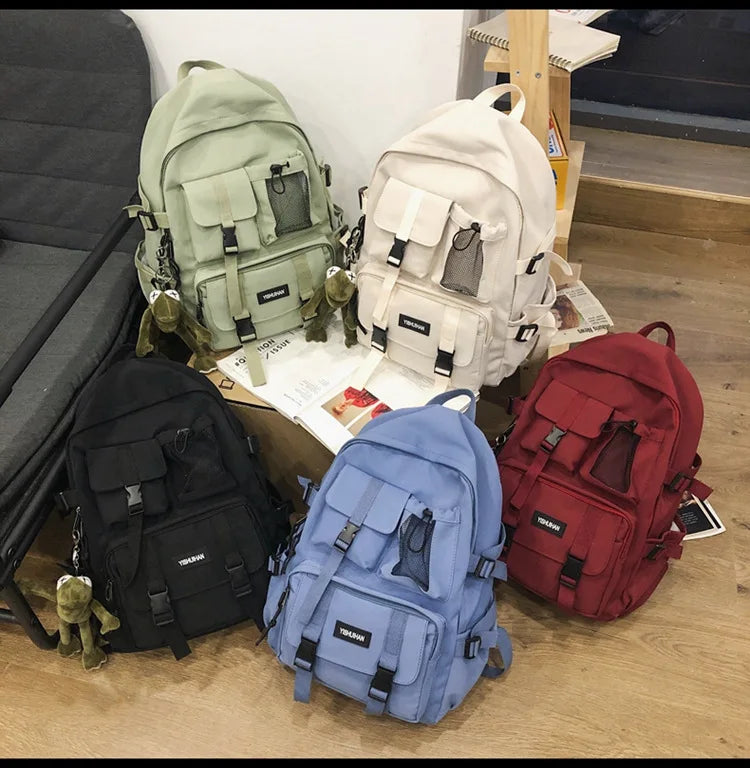 Multifunctional Teen Laptop Backpack – High-Quality Canvas School Bag for Boys & Girls