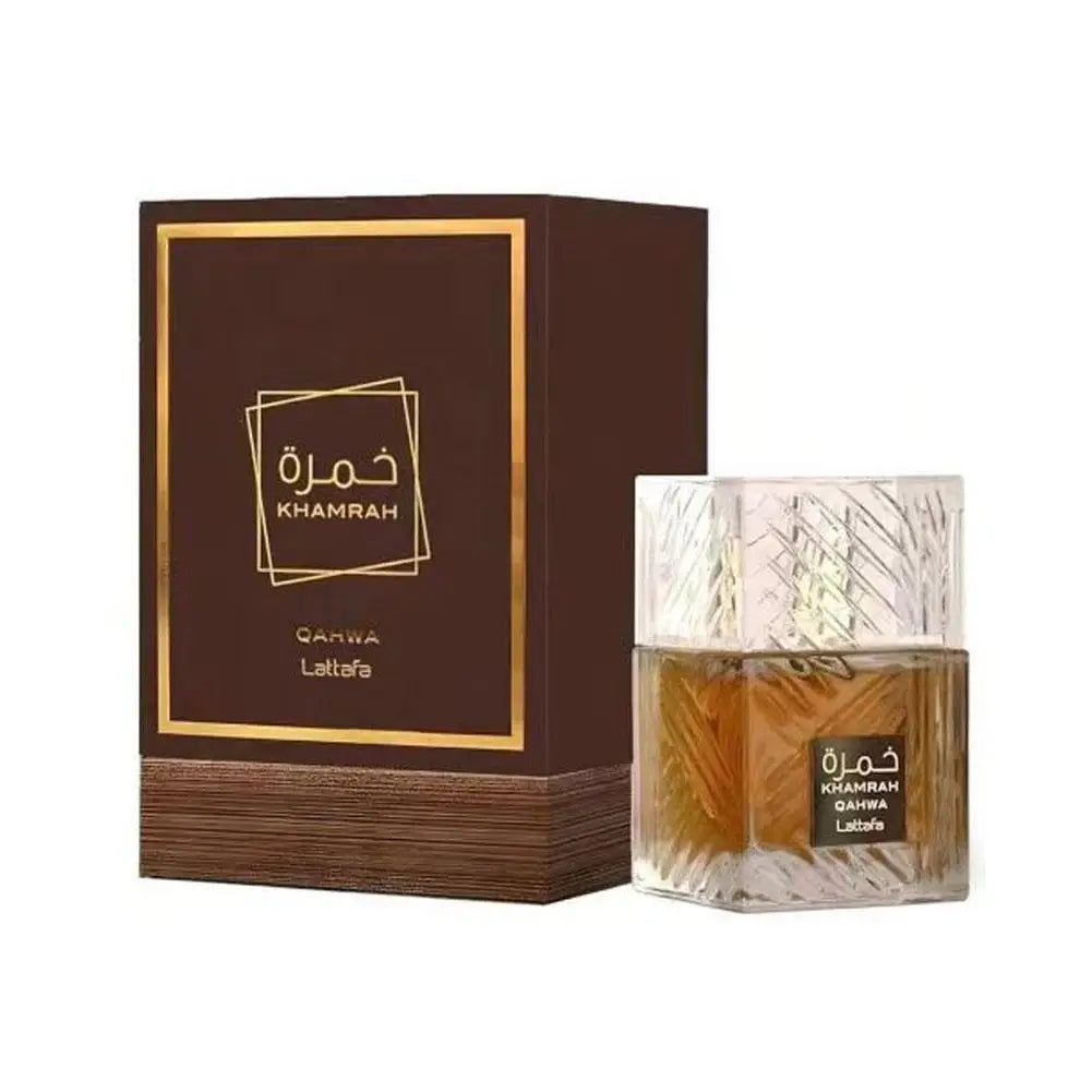 Lattafa Khamrah Qahwa 100ml Eau De Toilette – Unisex Perfume, Middle Eastern Arab Fragrance, Dubai Inspired