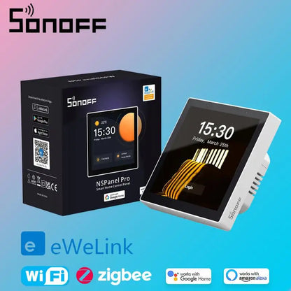 SONOFF NSPanel Pro Smart Home Control Panel – Thermostat, Power Monitor & DIY Switch Module, Compatible with All Sonoff Devices