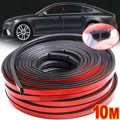 Car Door Soundproof Seal Strip - Universal EPDM Rubber Dustproof, Waterproof & Noise Insulation Seal for Cars and Trucks