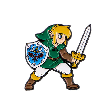 2-Piece Game Character Enamel Pin Set - Cartoon Brooches for Backpacks, Hats, Cosplay, and Fan Gifts