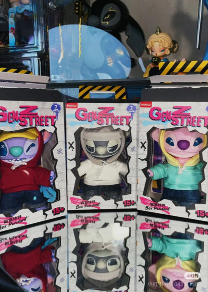Miniso Disney Stitch Gen Z Street Series Blind Box – Vinyl Figure Pendant & Bag Charm Gift
