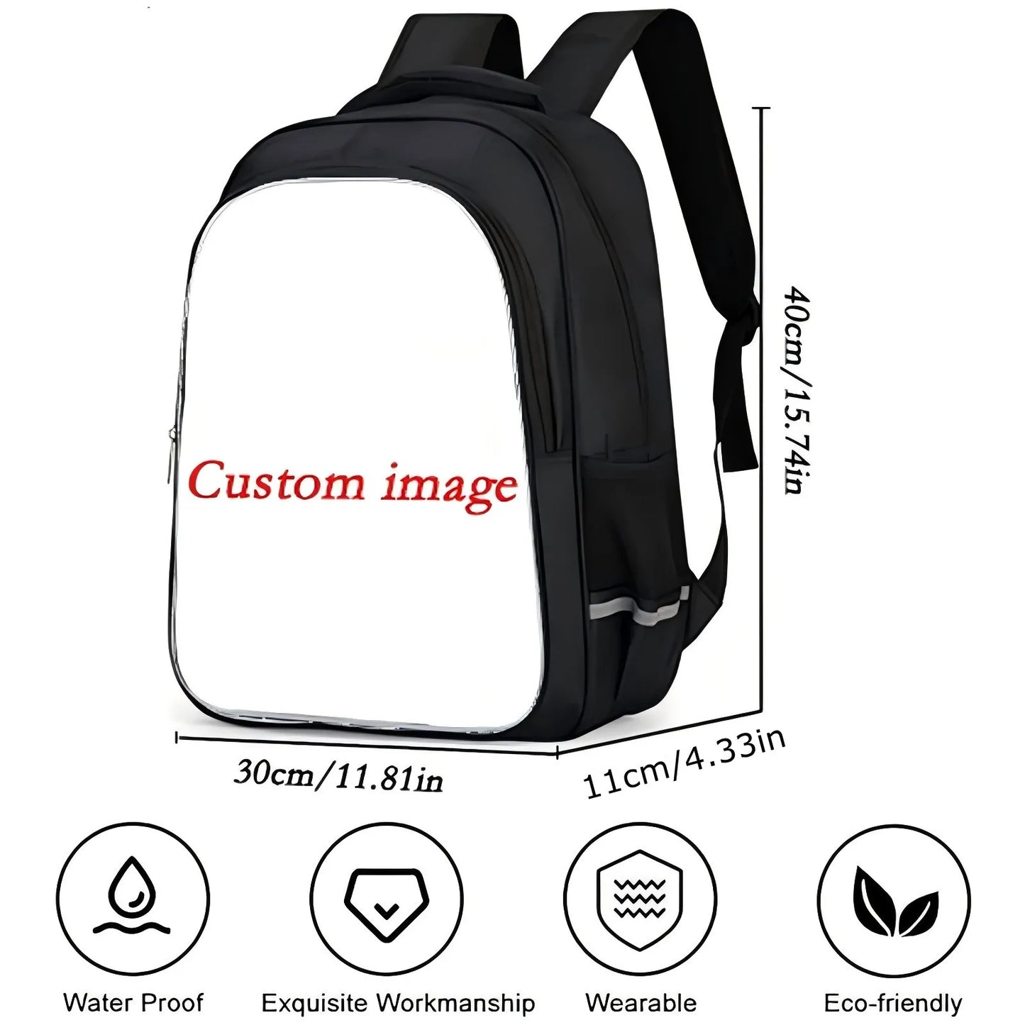 Kids Roblox 3-in-1 Backpack Set — School Bookbag, Shoulder Bag & Pencil Case Waterproof Travel Bag for Teens