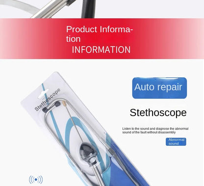 Auto Cylinder Stethoscope — Mechanics Tool for Car Engine Diagnostics and Automotive Sound Detection