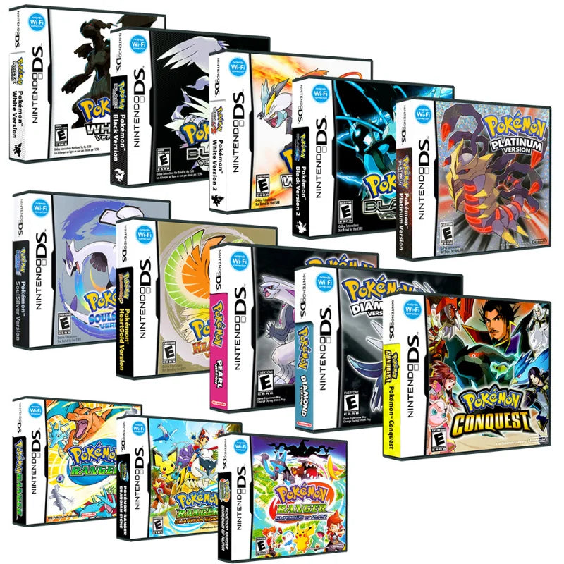 DS R4 Game Card — Pokémon Gold, Heart, Silver, Soul, Platinum English Version for DS, 3DS, NDSi & NDS Lite