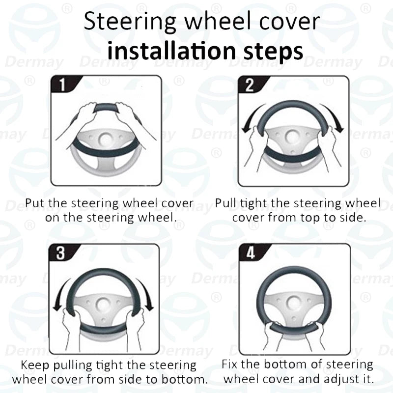 Tesla Model 3 Steering Wheel Cover – PU Leather Non-Slip Auto Accessory, 9 Colors (2016-2023)