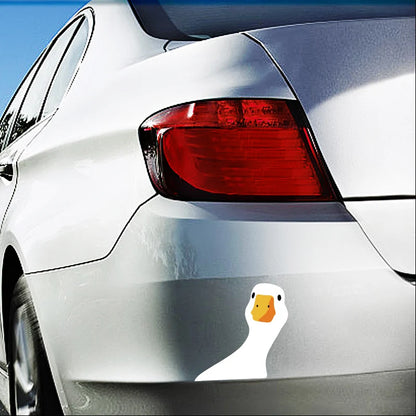 Car Safety Caution Decal - Cute Doubtful Duck with Question Mark for Auto & Truck Windows