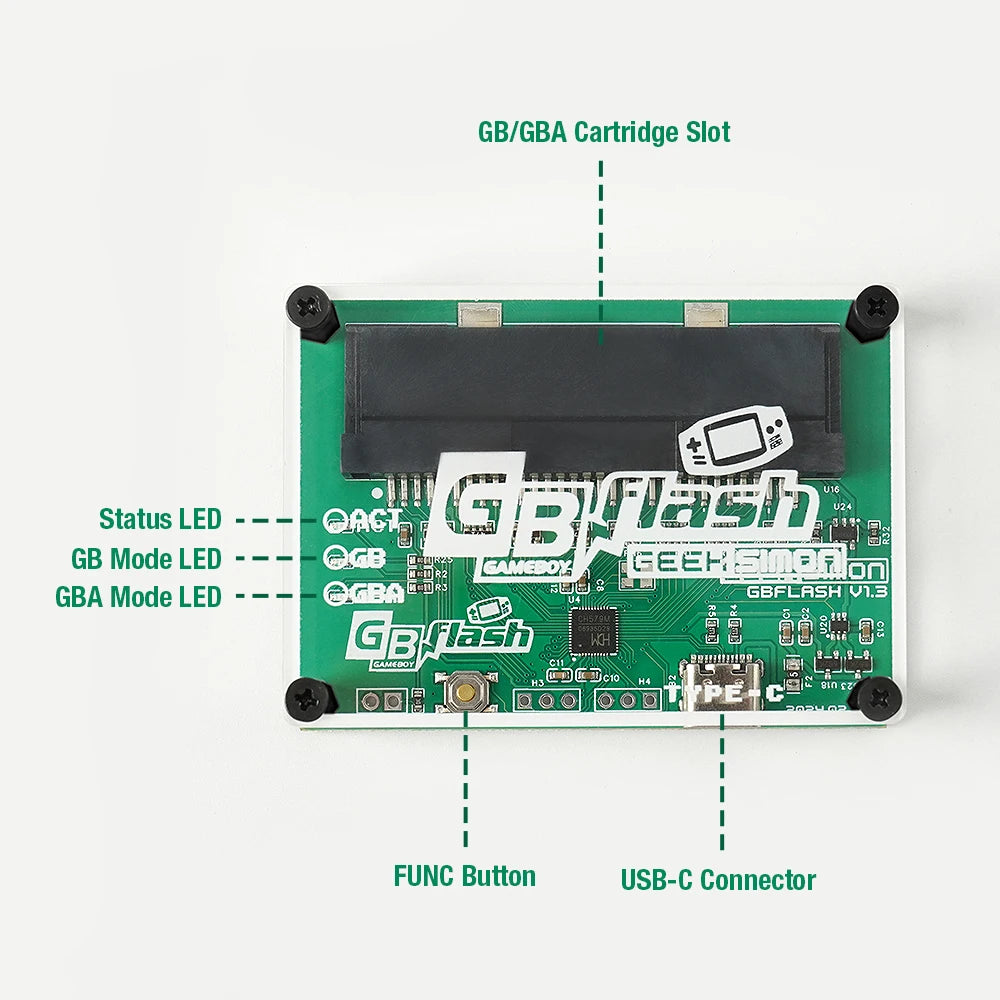 Game Card Burner for Game Boy & GBA – ROM Backup, Save Reader & Flasher for GBC/GB Cartridges