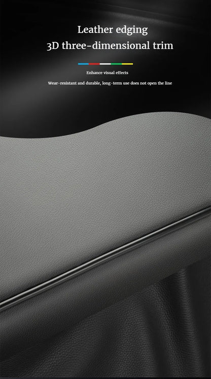 PU Leather Car Armrest Pad – Universal Heightened Center Console Cushion, Comfortable Armrest Cover (31cm x 20cm x 4.5cm)