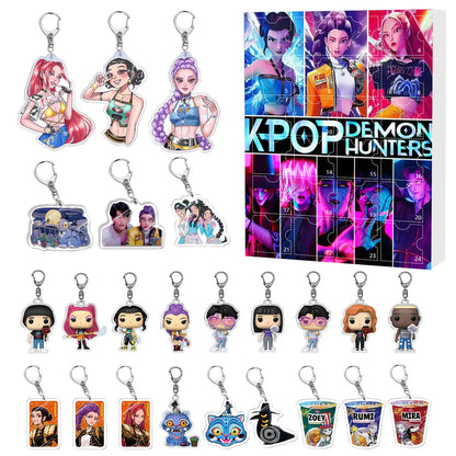 New Kpop Demon Hunters 24-Day Advent Calendar — Rumi, Mira, Zoey & Tiger Christmas Countdown Gift