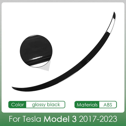 Tesla Spoiler Wing for Model Y & Model 3 Highland 2024 – ABS Rear Spoiler Accessory for Tesla 3/Y 2017–2024