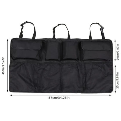 Waterproof Car Seat Back Storage Hanging Bag - SUV Mesh Pocket Organizer for Car Interior
