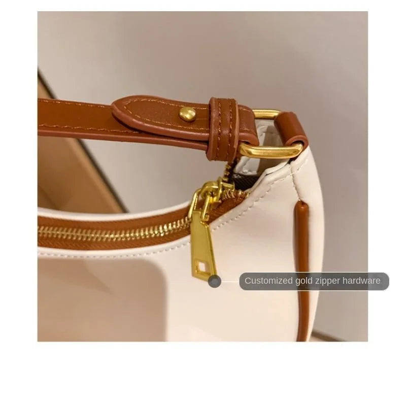 Small Armpit Bag for Women – 2024 New Fashion, French Niche High-End Shoulder Bag, Trendy & All-Match Style