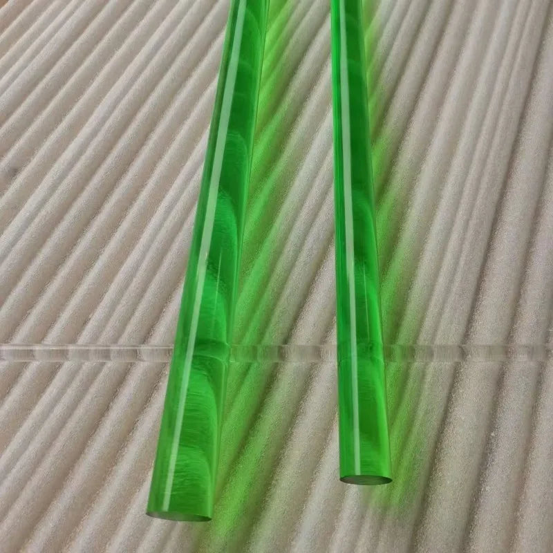 30-Piece Acrylic Dowel Rod Set - 76mm Clear Colorful Light Board Sticks for Kids