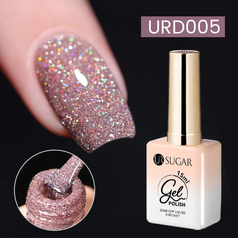 UR SUGAR 15ml Jelly Milky White Gel Polish – Translucent UV Soak Off Nail Art Varnish Semi-Permanent Fashion Nail Color