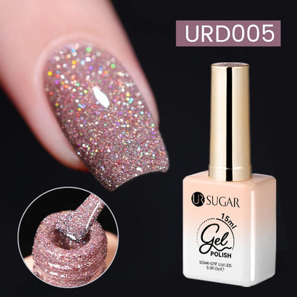 UR SUGAR 15ml Jelly Milky White Gel Polish – Translucent UV Soak Off Nail Art Varnish Semi-Permanent Fashion Nail Color