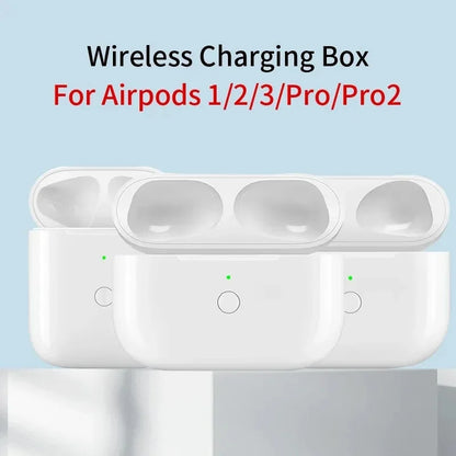 Replacement Charging Case for AirPods Pro 1/2/3 – Original Bluetooth Earphone Battery Box with LED Indicator Light