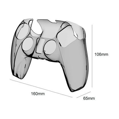 Ultra-Slim Clear PC Cover for PS5 DualSense Controller – Electronic Accessory Protector Case