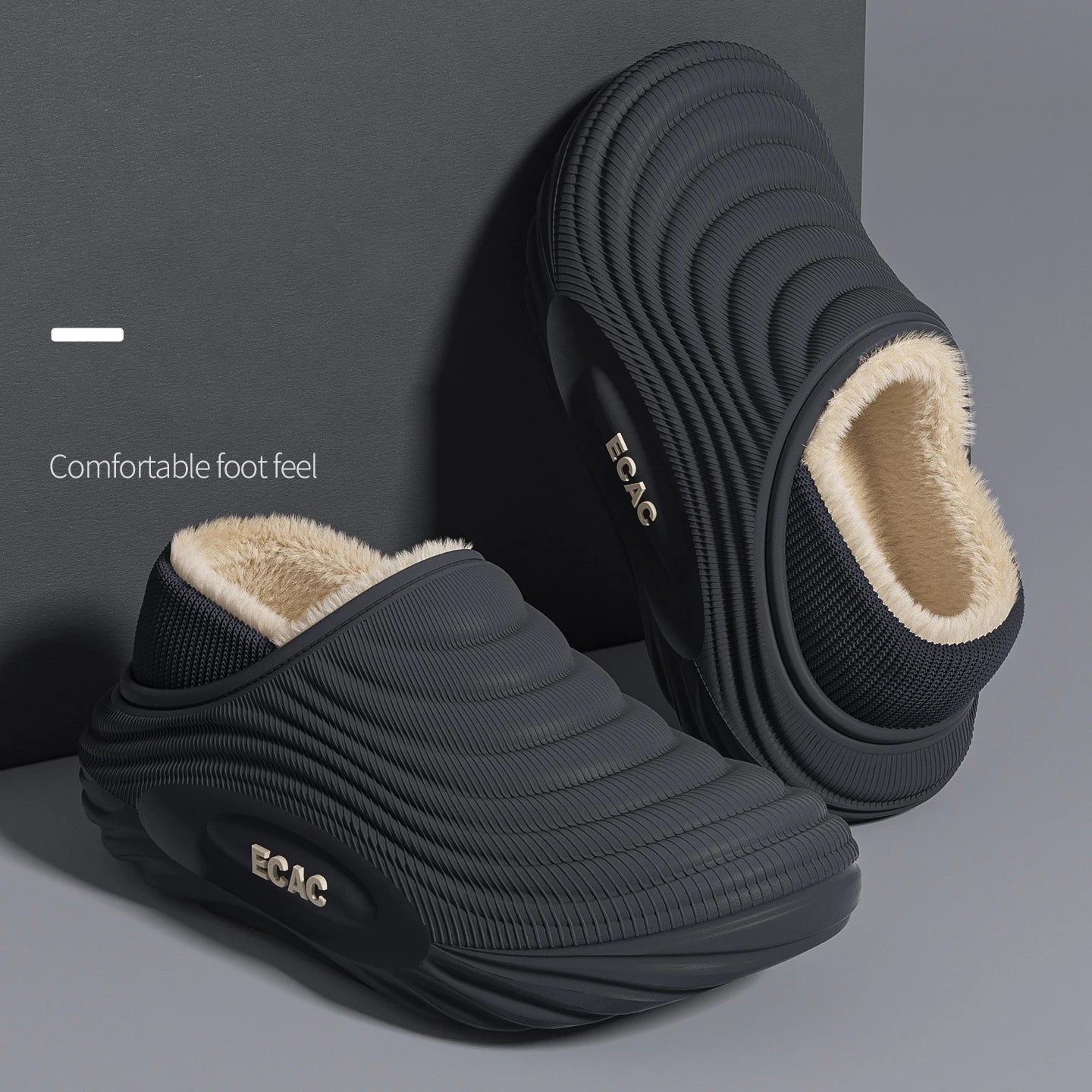 Waterproof Cotton Slippers for Men & Women – Warm Winter Home Shoes, Non-Slip Cozy Couple Cotton Slippers Indoor Comfort Footwear