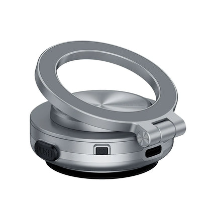 Intelligent Magsafe Car Mount – Magnetic Vacuum Mobile Phone Holder with Folding Swivel Stand and Strong Adsorption