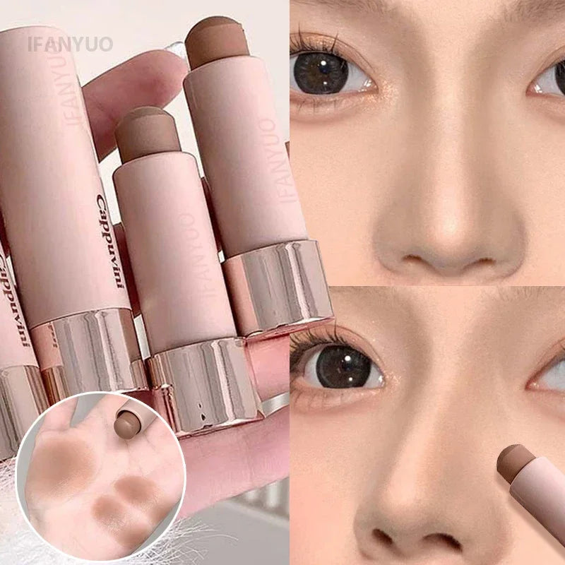 Waterproof Contour Stick - Creamy Bronzer Makeup Pen for Face Sculpting & Concealing