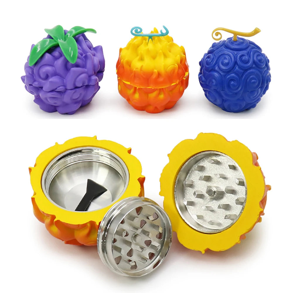 Fruit-Shaped Metal Herb Grinder — Evil Design Available in 3 Colors