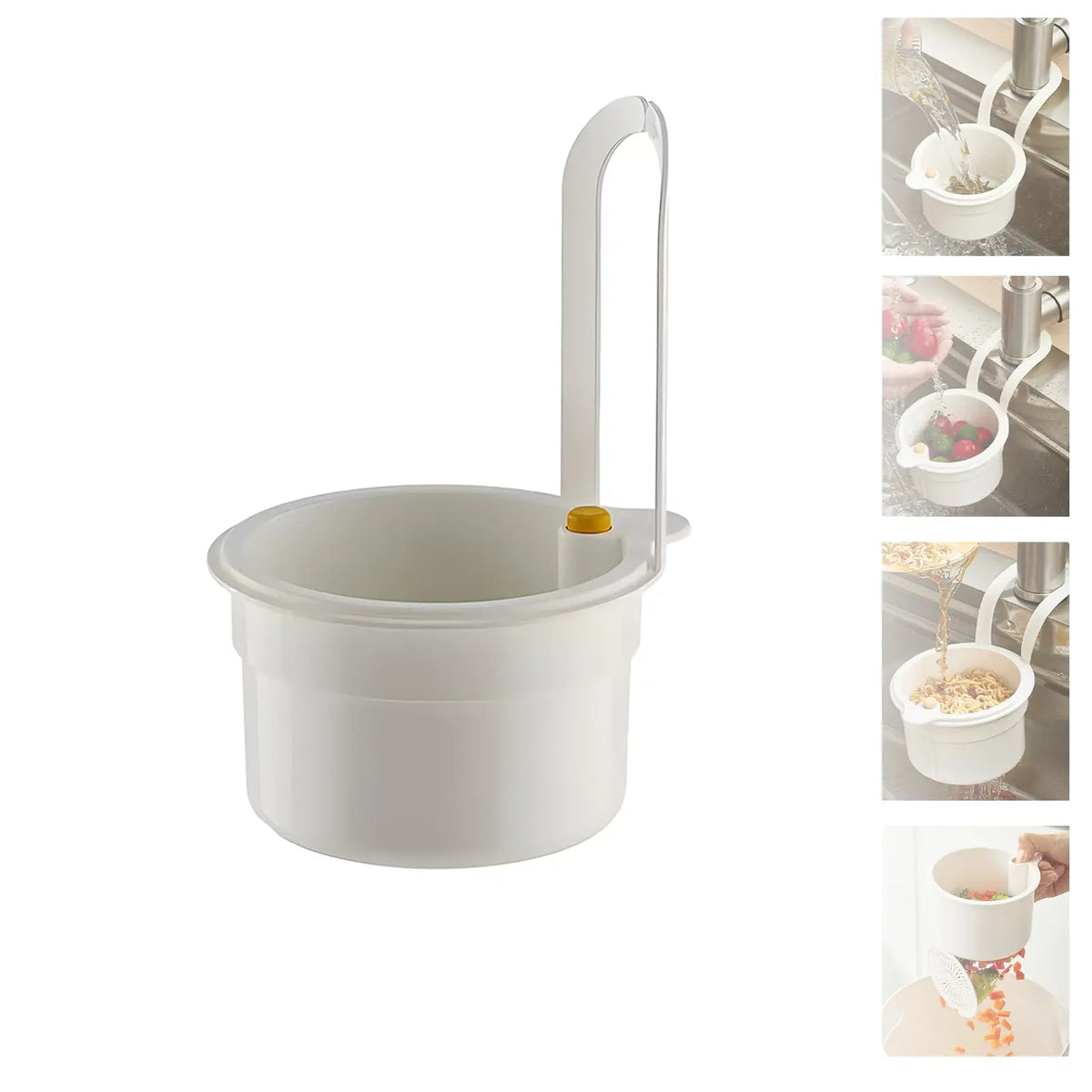 Self-Cleaning Kitchen Sink Strainer Basket - Automatic Waste Catcher & Draining Filter