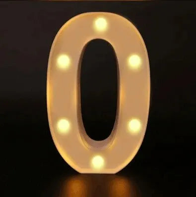Luminous Alphabet & Number LED Night Light – Decorative Letter Lamp for Home, Wedding, Birthday & Party Decor