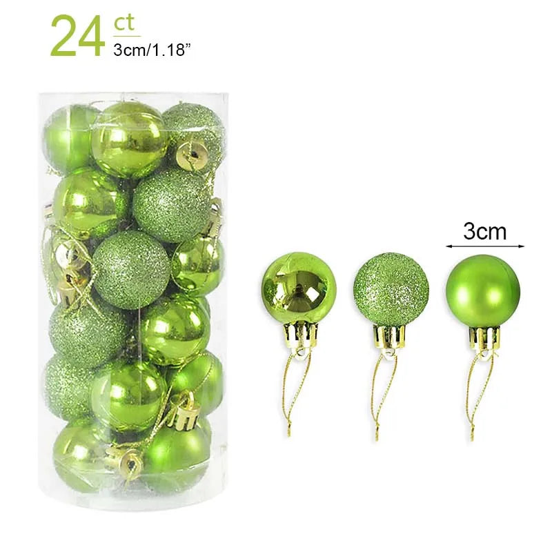 Christmas Ball Ornaments – Hanging Tree Pendants for Xmas, Home Decor, 2026 New Year & Holiday Gifts