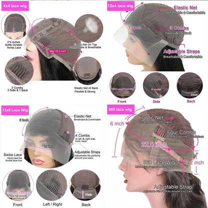 Invisi Strap 360 Lace Frontal Wig – Pre-Plucked Deep Curly Glueless Human Hair Wig, Pre-Cut Full Lace Wig
